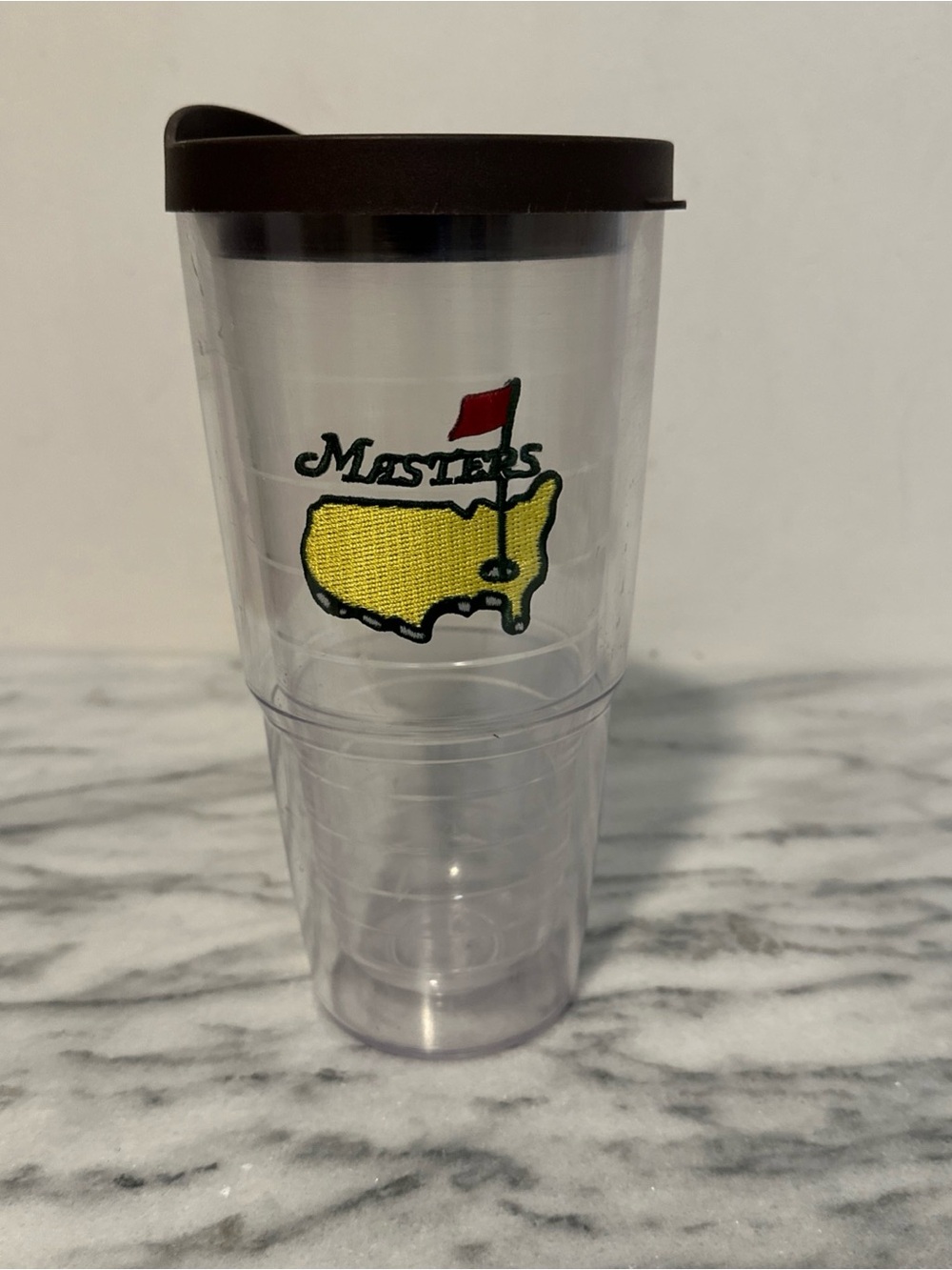 Masters Tervis cup 24 oz brown top